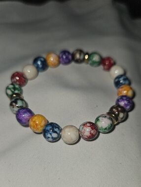 Multicolor Stone Beaded Bracelet